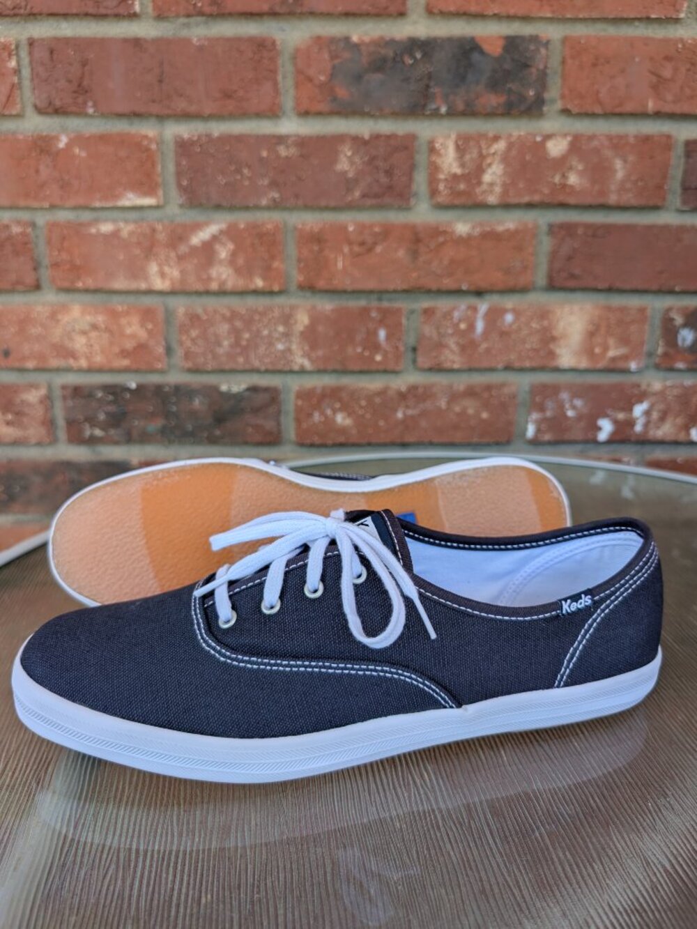 Women's Keds Champion Blue Canvas Sneakers Shoes Size 9.5